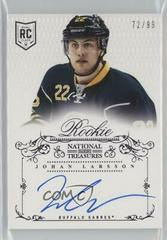 Johan Larsson #112 Hockey Cards 2013 Panini National Treasures Prices