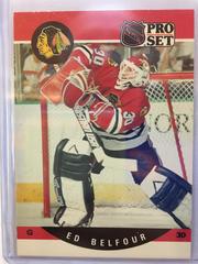 Ed Belfour [Error Born Carmen & Should Be Carman] #598 Hockey Cards 1990 Pro Set Prices