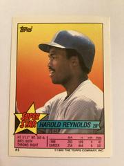 Harold Reynolds #5 Baseball Cards 1989 Topps Stickercards Blank Back Prices