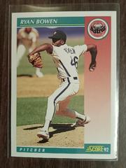 Ryan Bowen [No Rookie Prospect] #762 Baseball Cards 1992 Score Prices