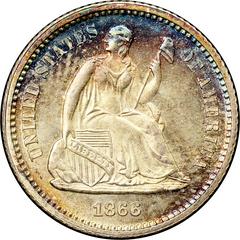 1866 [PROOF] Coins Seated Liberty Half Dime Prices