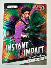 Scoot Henderson #9 Basketball Cards 2023 Panini Prizm Instant Impact Prices