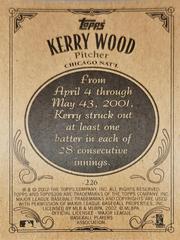 Rear | Kerry Wood Baseball Cards 2002 Topps 206