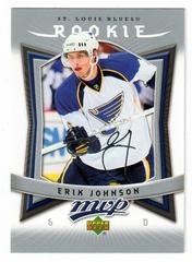 Erik Johnson Hockey Cards 2007 Upper Deck MVP Prices