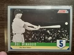 Joe Dimaggio #B12 Baseball Cards 1992 Score Factory Set Inserts Prices
