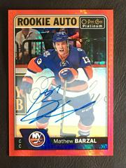 Mathew Barzal [Red Prism] #R-BA Hockey Cards 2016 O-Pee-Chee Platinum Rookie Autographs Prices