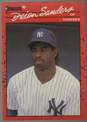 Deion Sanders #427 Baseball Cards 1990 Donruss Prices