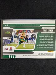 Back | Trey Lance [Red] Football Cards 2021 Panini Contenders Draft Picks Front Row Seats