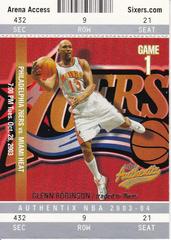 Glenn Robinson Basketball Cards 2003 Fleer Authentix Prices