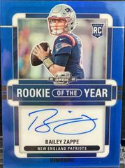 Bailey Zappe [Rookie of the Year Autograph Blue] #ROY-BZ Football Cards 2022 Panini Contenders Optic Rookie of the Year Prices