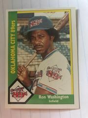 Ron Washington #15 Baseball Cards 1990 CMC Oklahoma City 89ers Prices