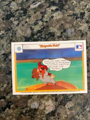 Back | Porky Pig And Charlie Dog, Magnetic Field Baseball Cards 1990 Upper Deck Comic Ball