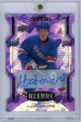 Alexis Lafreniere [Purple Diamond Autograph] #100 Hockey Cards 2020 Upper Deck Allure Prices