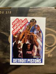Pistons Champions Basketball Cards 1989 Hoops Prices