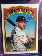 Freddie Freeman [Red Ink] #ROA-FF Baseball Cards 2021 Topps Heritage Real One Autographs Prices