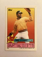 Dave Stewart #27 Baseball Cards 1989 Topps Stickercards Blank Back Prices