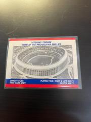 Philadelphia Veterans Stadium Baseball Cards 1990 Fleer Action Series Stickers Prices