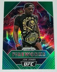 Jon Jones [Green Pulsar] #9 Ufc Cards 2021 Panini Prizm UFC Fireworks Prices