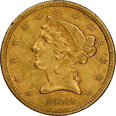 1859 C Coins Liberty Head Half Eagle Prices