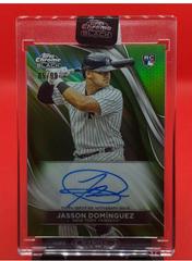 Jasson Dominguez [Green] #CBA-JDO Baseball Cards 2024 Topps Chrome Black Autograph Prices