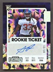 Aaron Robinson [Autograph] #179 Football Cards 2021 Panini Contenders Prices