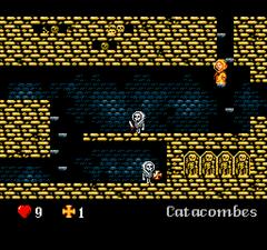 Screenshot 3 | L'Abbaye des Morts [Homebrew] NES