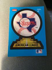 Texas Rangers [error back Montreal Expos] Baseball Cards 1989 Fleer Baseball Stickers Prices