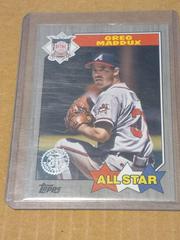 Greg Maddux [Black] #87AS-16 Baseball Cards 2022 Topps 1987 All Stars Prices