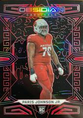 Paris Johnson Jr. [Red Electric Etch] #101 Football Cards 2023 Panini Obsidian Prices