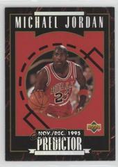 Michael Jordan #H1 Basketball Cards 1995 Upper Deck Predictor Player of the Week Prices