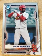 Jordan Walker Baseball Cards 2021 Bowman Draft Chrome Prices