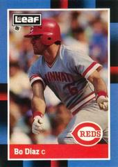 Bo Diaz #191 Baseball Cards 1988 Leaf Prices