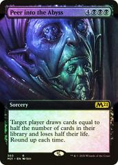 Peer into the Abyss [Extended Art Foil] #360 Magic Core Set 2021 Prices
