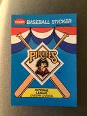 Pittsburgh Pirates Baseball Cards 1989 Fleer Baseball Stickers Prices