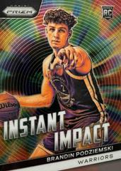 Brandin Podziemski #25 Basketball Cards 2023 Panini Prizm Instant Impact Prices