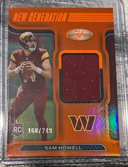 Sam Howell [Orange] #NGJ-SH Football Cards 2022 Panini Certified New Generation Jerseys Mirror Prices