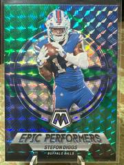 Stefon Diggs [Green] #EP-SD Football Cards 2023 Panini Mosaic Epic Performers Prices