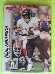 Beal Anderson Football Cards 1992 Pro Set Gold MVP's Prices