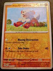 Hisuian Growlithe [Reverse Holo] #99 Pokemon Twilight Masquerade Prices