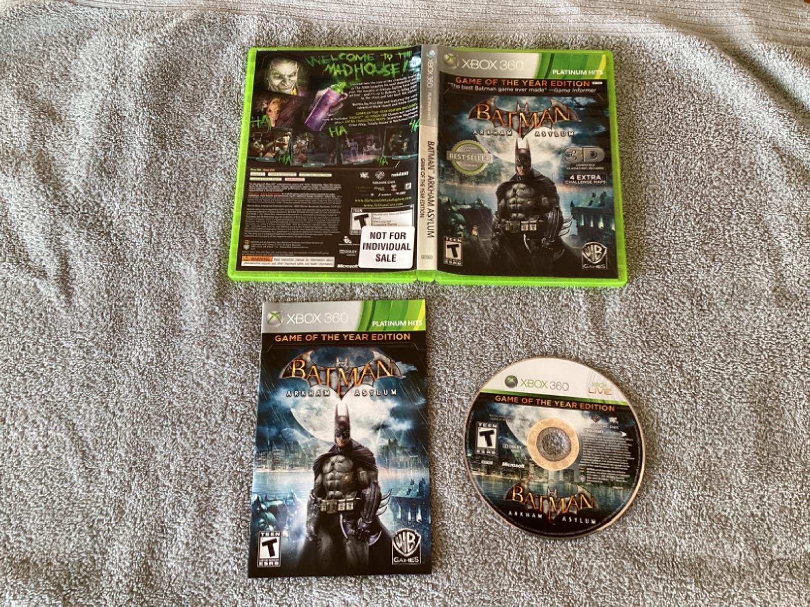 Batman Arkham Asylum Game of the Year Edition - Xbox 360 Game