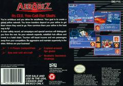 Aerobiz - Back | Aerobiz Super Nintendo