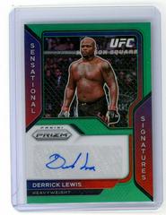 Derrick Lewis [Green] #SS-DLW Ufc Cards 2021 Panini Prizm UFC Sensational Signatures Prices