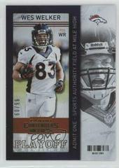 Wes Welker [Playoff Ticket] #16 Football Cards 2013 Panini Contenders Prices