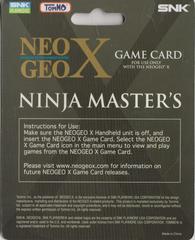 Box Rear | Neo Geo X Ninja Master's Neo Geo MVS