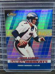 John Elway [Blue Refractor] Football Cards 2008 Topps Finest Moments Prices