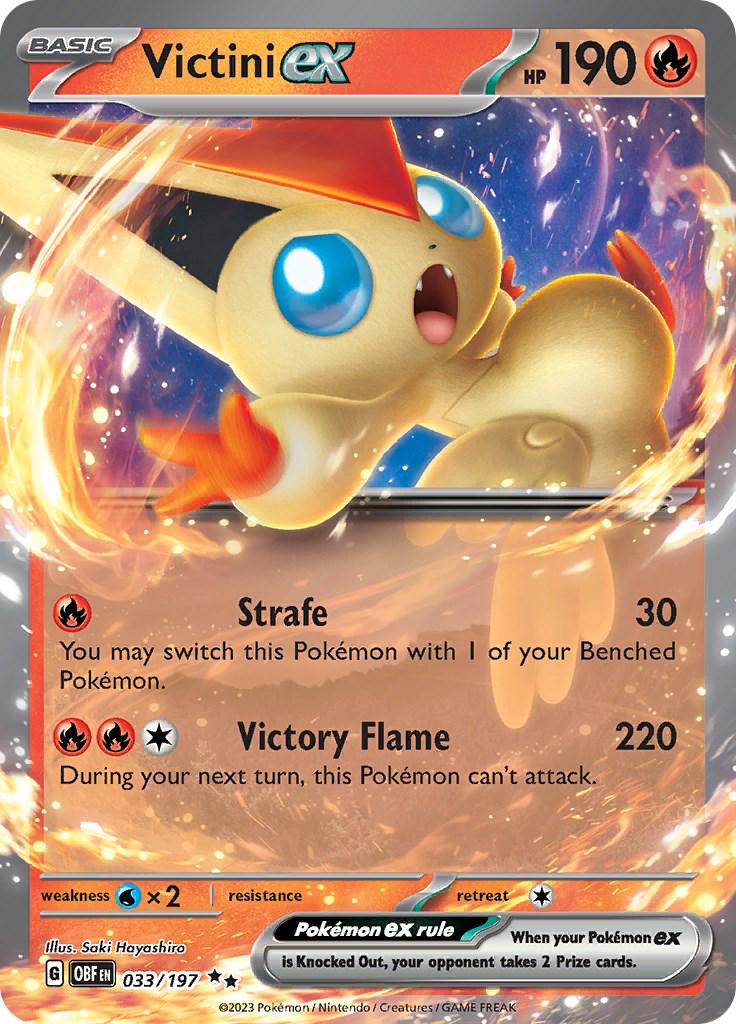 Victini ex #33 Pokemon Obsidian Flames