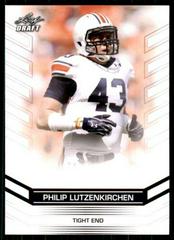 Philip Lutzenkirchen #56 Football Cards 2013 Leaf Draft Prices