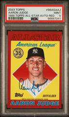 Aaron Judge [Red] #88ASA-AJ Baseball Cards 2023 Topps 1988 All Star Autographs Prices