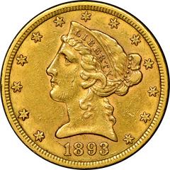 1893 S Coins Liberty Head Half Eagle Prices