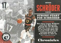 Dennis Schroder Basketball Cards 2017 Panini Chronicles Prices